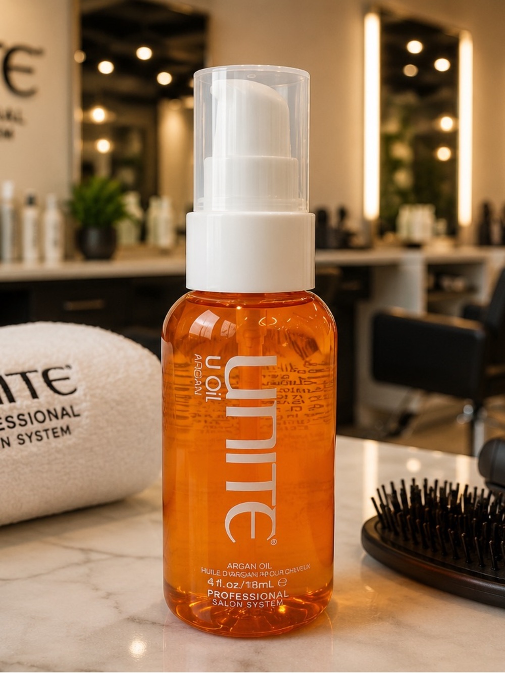 UNITE U Oil Argan Hair Treatment 4 oz NEW‎ Professional Salon Hair Oil